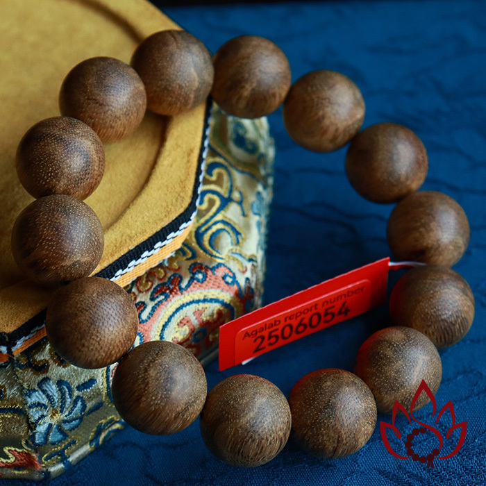 Vòng Trầm Hương Hạt Tròn | 16 Ly | Trầm Tốc Kiến Tự Nhiên Lâu Năm